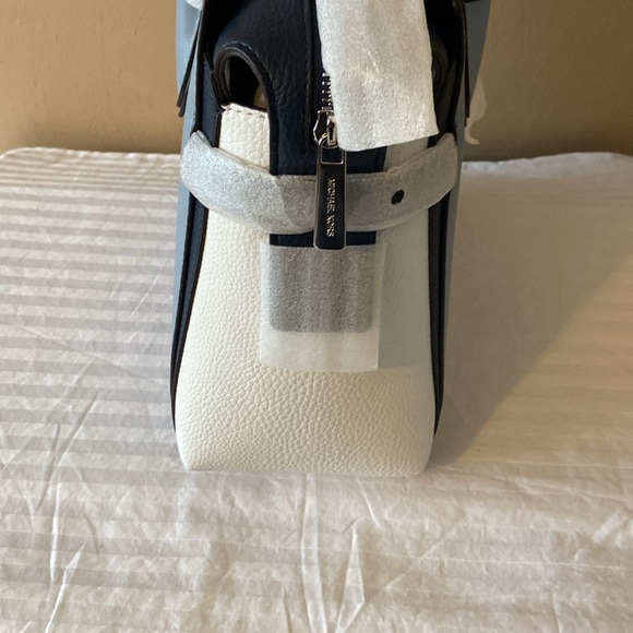 Michael Kors Mercer MediumColor-Block Belted Satchel - Picture 3 of 5